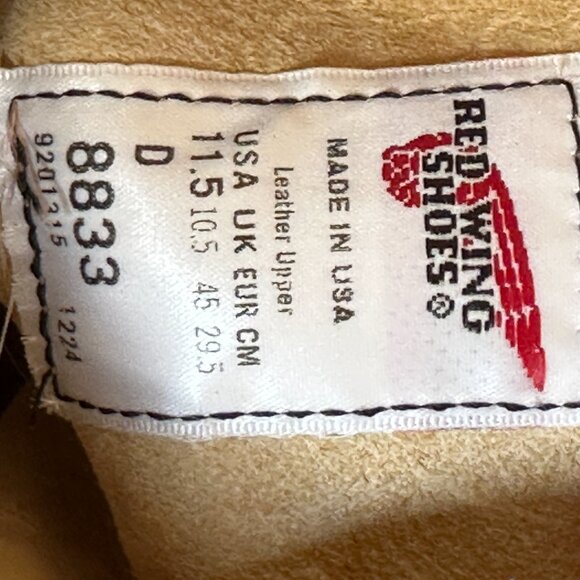 NWT Red Wing Heritage 8833 - Classic Moc Toe Boot - Hawthorne Abilene - 11.5 D - Picture 14 of 16